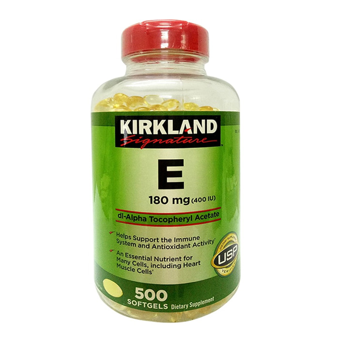 Viên uống Vitamin E 400 IU Kirkland - Trẻ hóa làn da của Mỹ