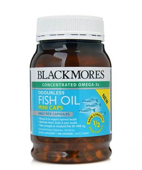 dau ca blackmores odourless fish oil mini caps 400 vien cua uc anh 1