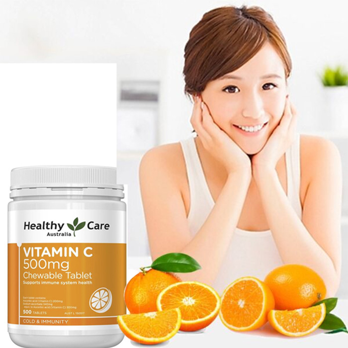vien nhai bo sung vitamin c healthy care 500mg uc 500 vien anh 2