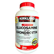 Bổ khớp Kirkland Glucosamine Chondroitin hàng nhập Mỹ 220 viên