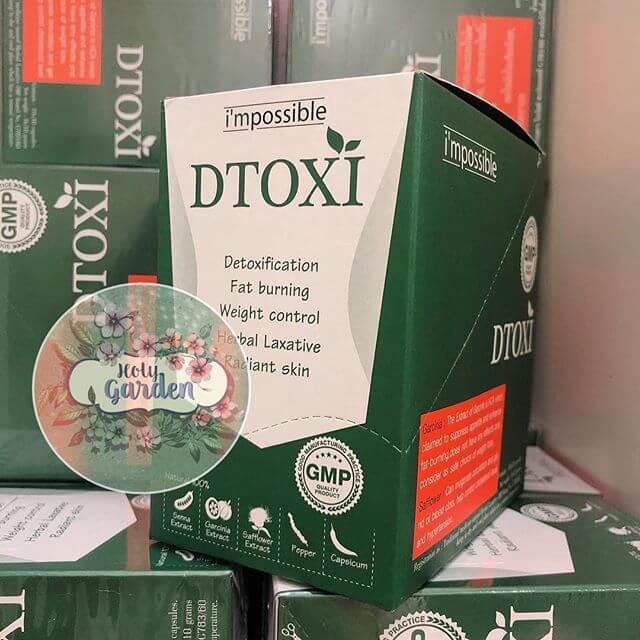 Viên uống Thải độc Giảm cân DTOXI impossible chính hãng Thái Lan 100 viên