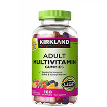 Kẹo dẻo Adult Multivitamin Gummies Kirkland Signature 160 viên của Mỹ