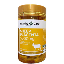 Viên uống nhau thai cừu Sheep Placenta 50000mg Healthy Care 100 Viên Của Úc