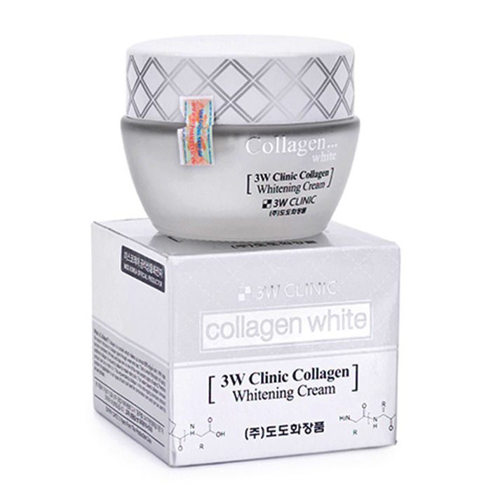 Cach Lam Trắng Da Mặt Từ Thien Nhien Với Kem 3w Clinic Collagen