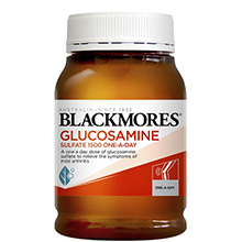 Thuốc Blackmores Glucosamine 1500mg Sulfate One-A-Day Úc 180 viên Bổ Xương Khớp