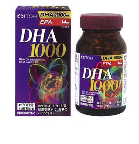 DHA 1000mg & EPA 14mg Itoh 120 Viên - Viên bổ não của Nhật