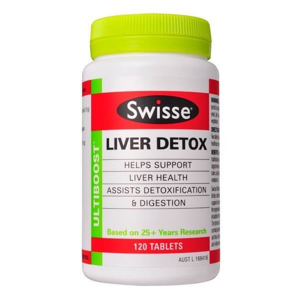 Viên uống bổ gan thải độc gan Swisse Liver Detox 120 viên của Úc