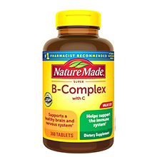 Viên Uống Bổ Sung Vitamin B Super B-Complex Nature Made Mỹ (460 viên)