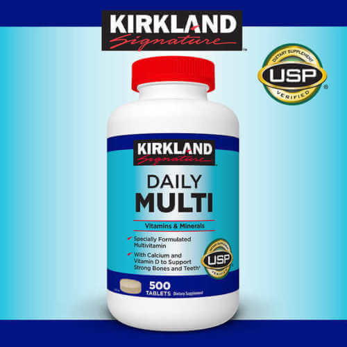 Kirkland Daily Multi Vitamins and Minerals - Bổ Sung Vitamin và Khoáng chất của Mỹ 500 viên