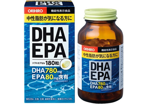 Viên Uống DHA EPA Orihiro Nhật Bản 180 Viên