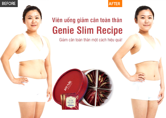 Viên Uống Giảm Cân Genie Slim Recipe Plus+ Hàn Quốc