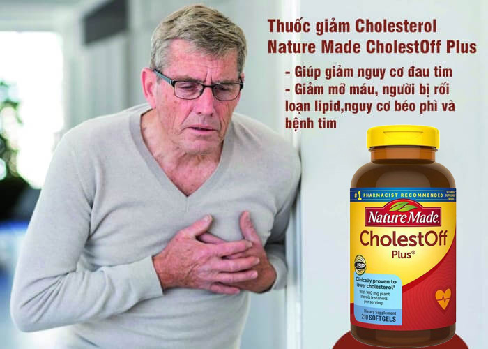 Viên uống giảm Cholesterol Nature Made CholestOff Plus Mỹ 210 viên