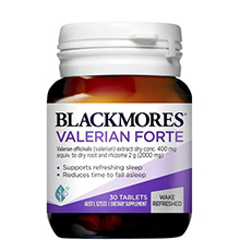 Viên uống hỗ trợ giấc ngủ Blackmores Valerian Forte 2000mg Úc