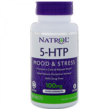 Viên uống Natrol 5-HTP Mood & Relaxation - Hỗ trợ giảm căng thẳng