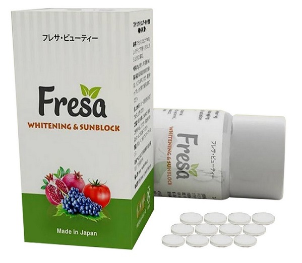 review-vien-uong-trang-da-chong-nang-fresa-whitening-and-sunblock-nhat-ban